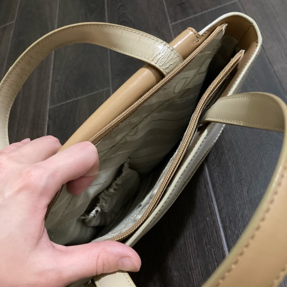 Elegant cream color faux fur purse- like new! - Picture 3 of 3